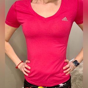 XS Adidas ultimate T-shirt. Bubblegum pink